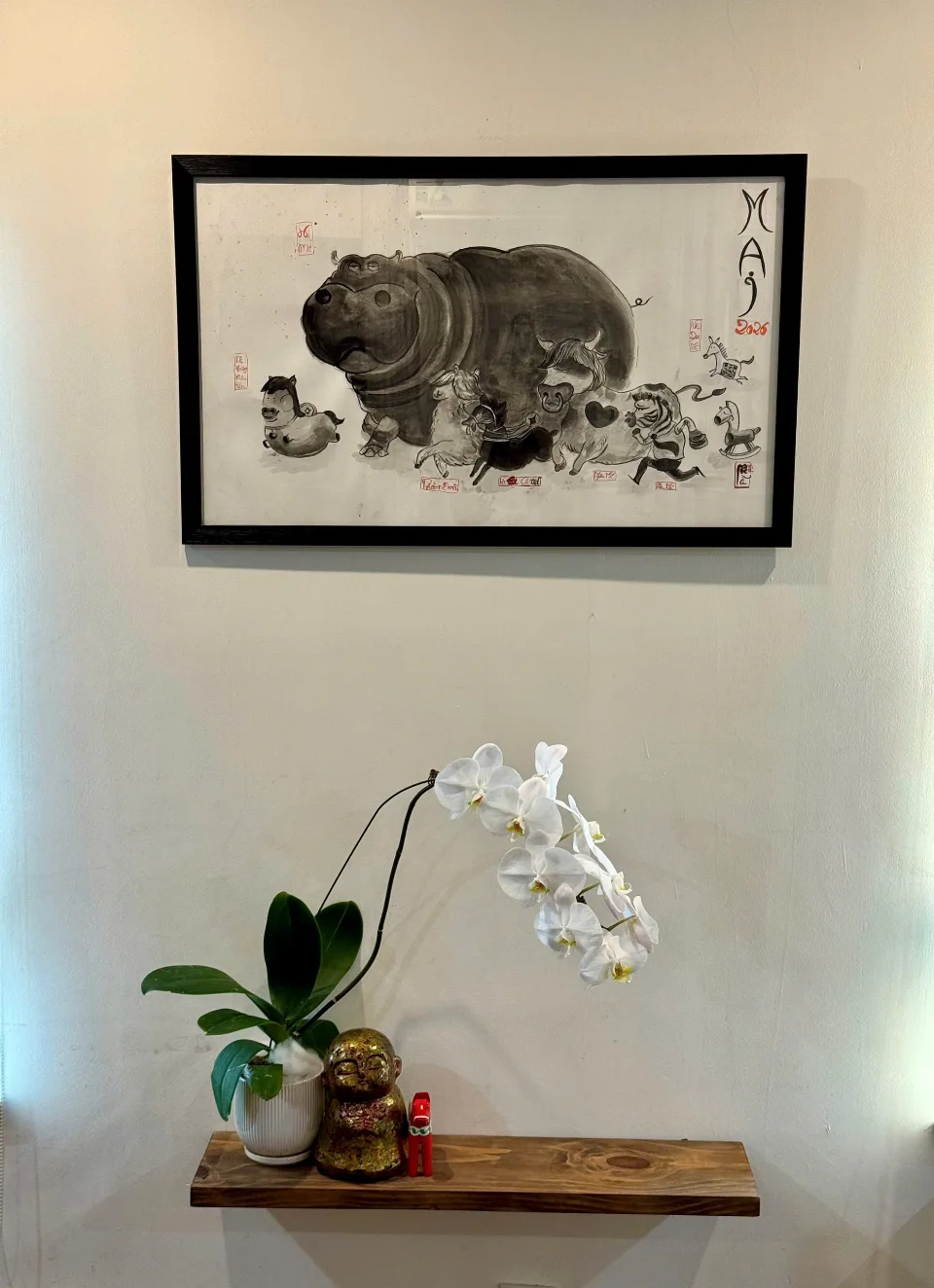 Tranh chép BÁT MÃ TRUY PHONG -  TÁM LOÀI "NGỰA" (MÃ)